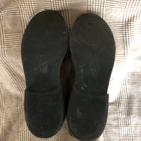 Nine West Vintage Foldover Combat Boot Suede Flat lace-up Women's 10 Distressed - Picture 9 of 10